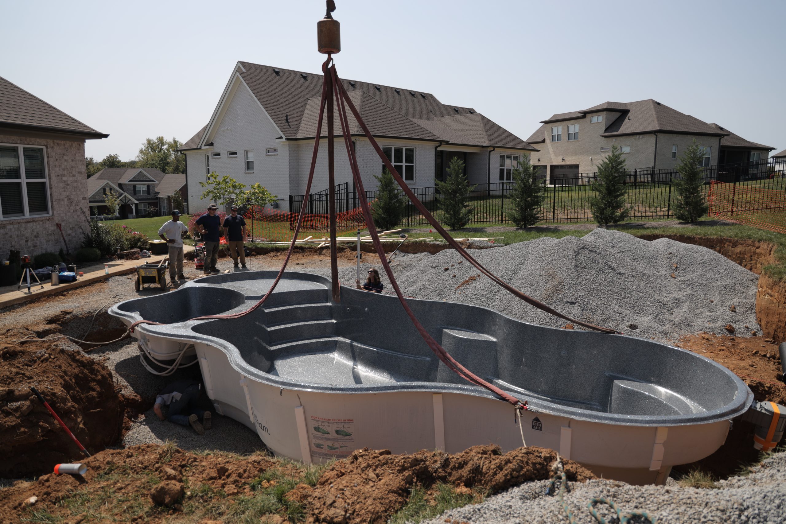 Fiberglass Pool Install Scaled